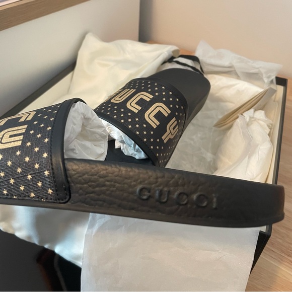 Gucci “guccy” authentic slides size 8 new in box - Picture 4 of 8